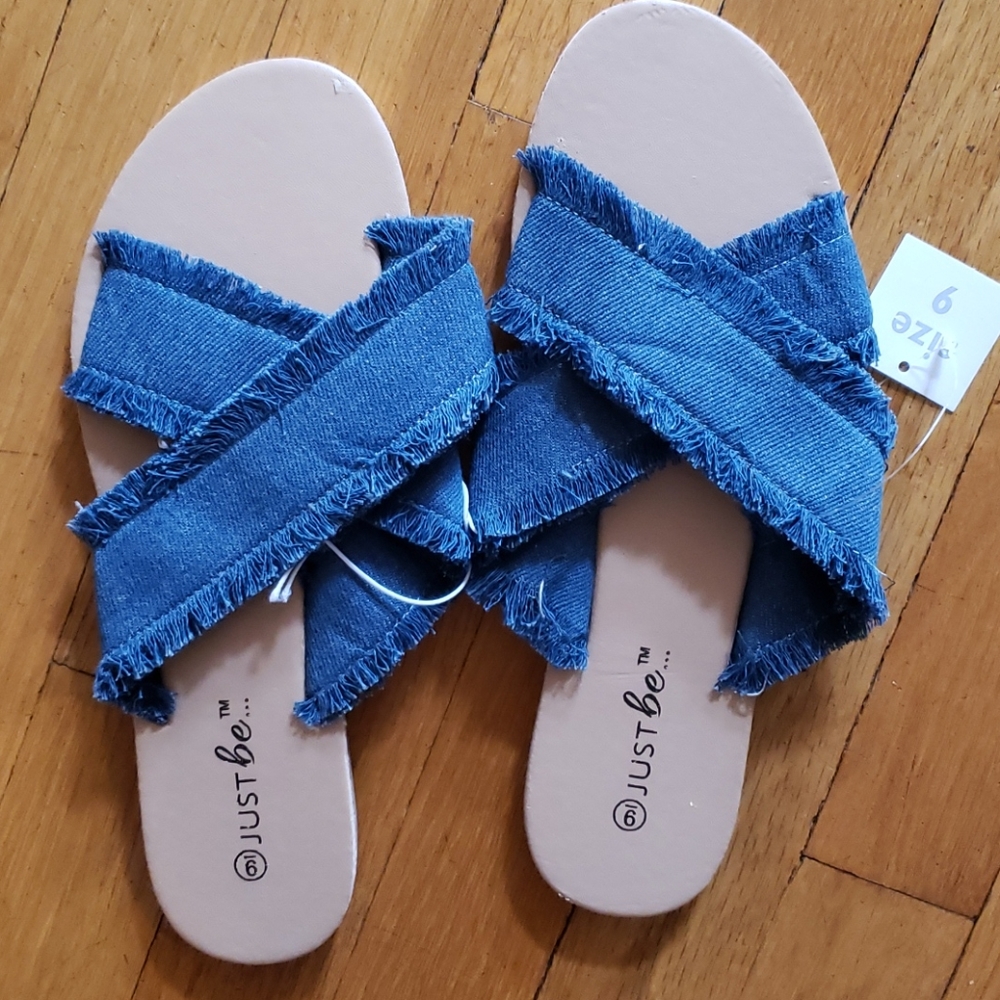 Denim sandals